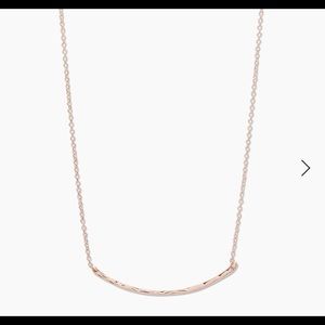 Gorjana rosegold taner bar necklace